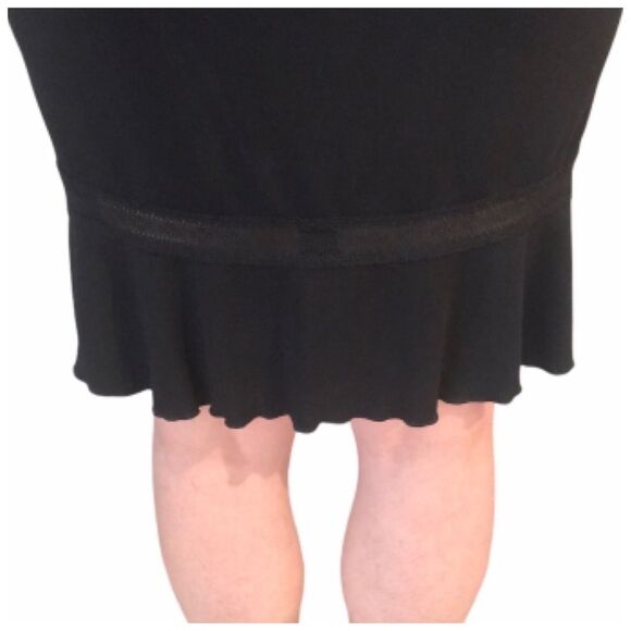 Black Max Studio Embroidered Flutter Skirt - Picture 9 of 14